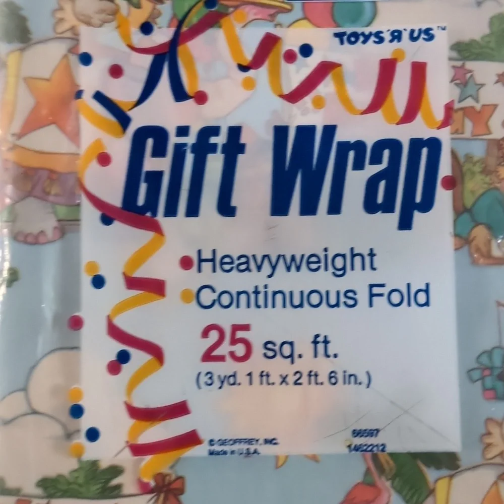 Vintage Toys R Us Wrapping Paper